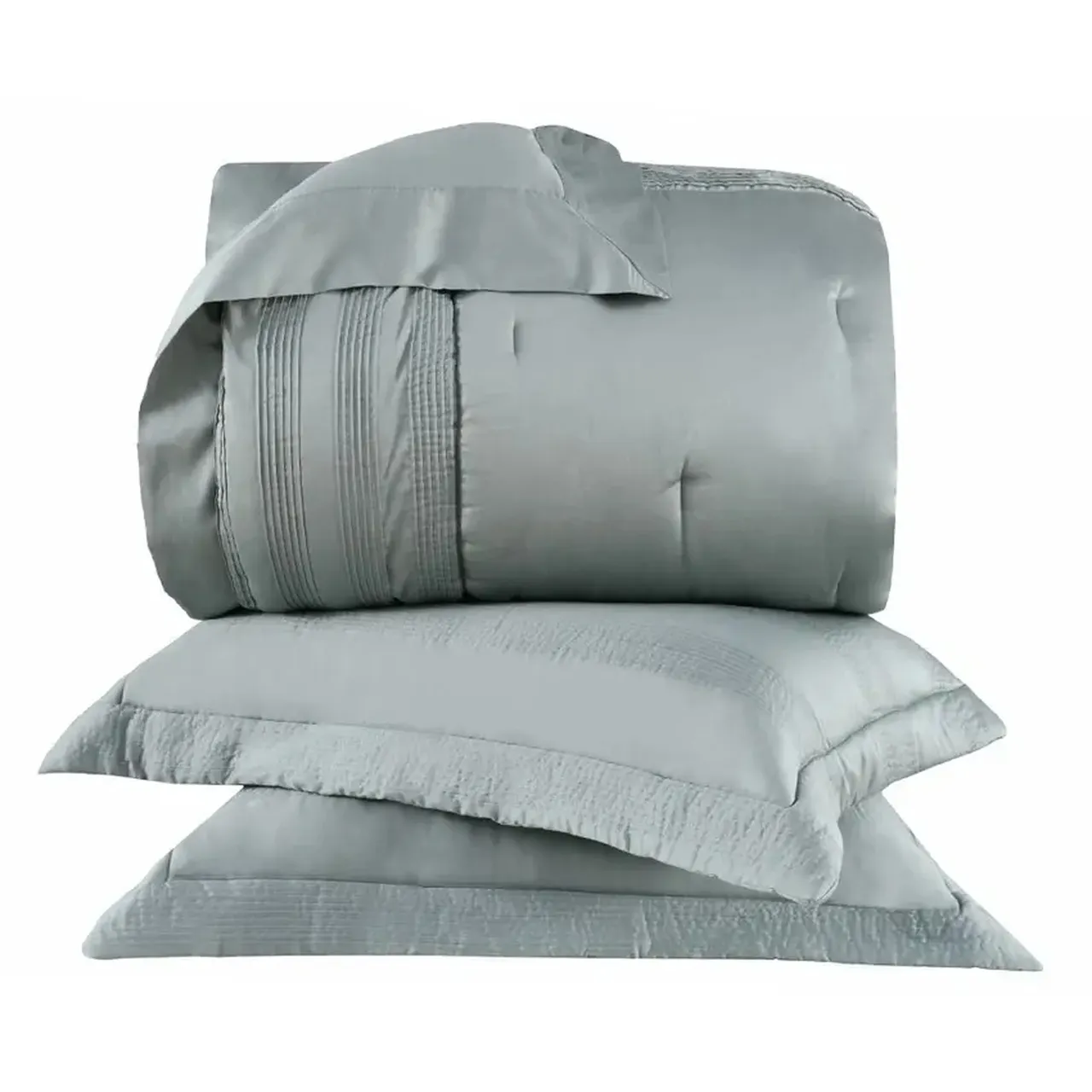 KIT COLCHA 3 PCS SAVONA  310X260  CINZA HERITAGE