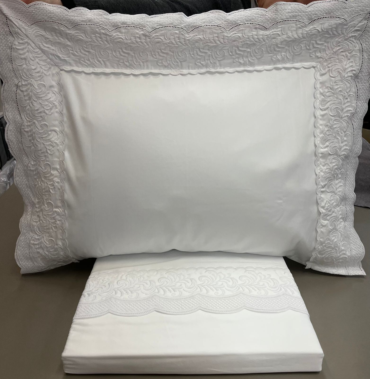 JOGO DE CAMA 4 PECAS NATURE BRANCO/BRANCO