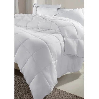 EDREDOM TOQUE DE PETALAS SUPER KING - BRANCO