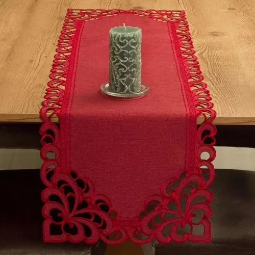 TRILHO DE MESA 40 CM X 1,80 M RECHILIE VERMELHO