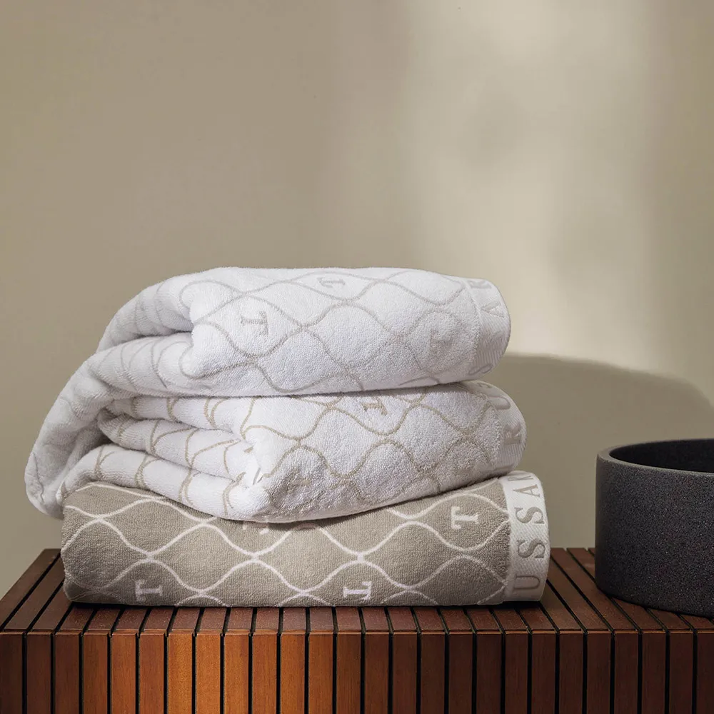 TOALHA BANHAO FELPUDO SPECIALE BRANCO/CINZA