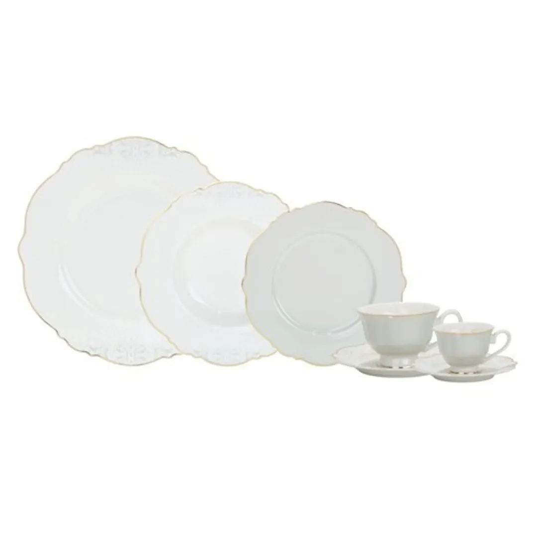APARELHO DE JANTAR ROYAL CLASSIC EM NEW BONE CHINA