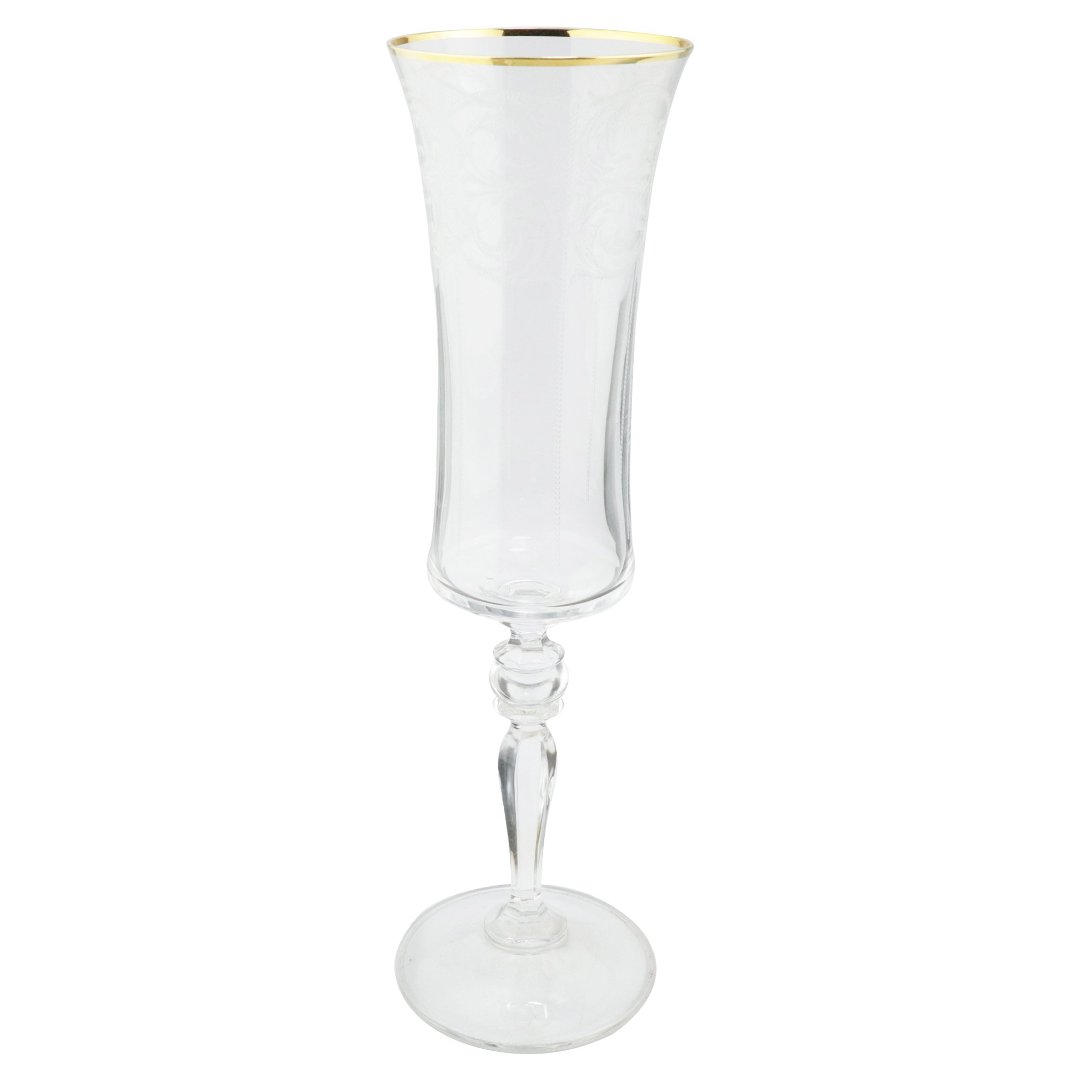 JOGO DE 6 TACAS PARA CHAMPANHE GRACE PANTOGRAFADA