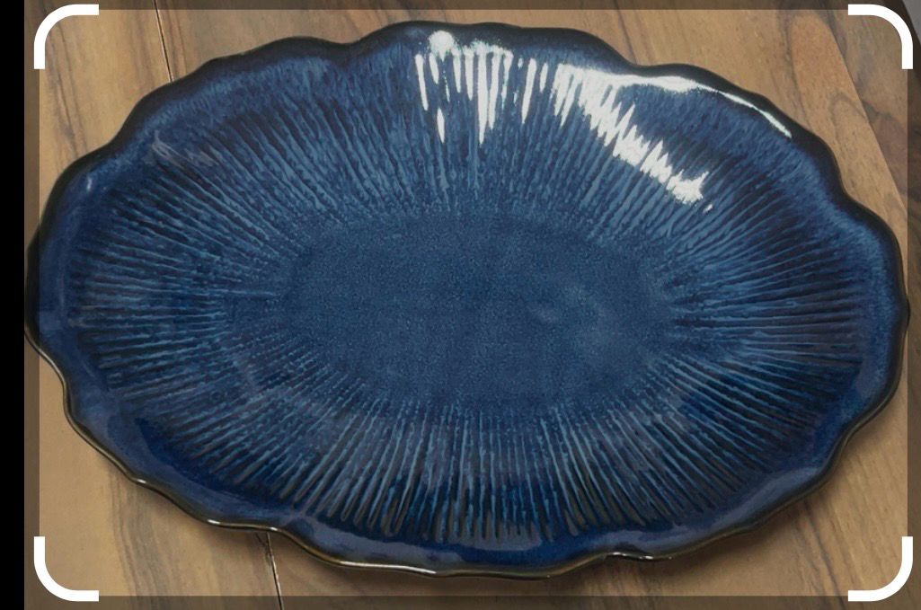 BANDEJA FLOR YUNA 35 CERAMICA AMA6-B2833