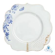 PRATO SOBREMESA FLOWERS ROYAL WHITE PIP STUDIO