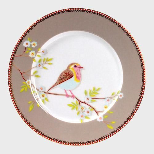 PRATO SOBREMESA EARLY BIRD CAQUI FLORAL