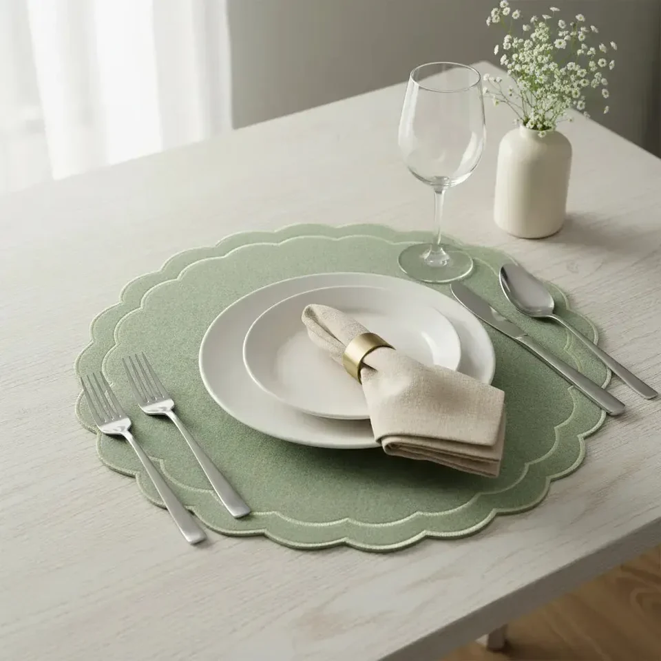 LUGAR AMERICANO RED BORDADO D4 36,5CM