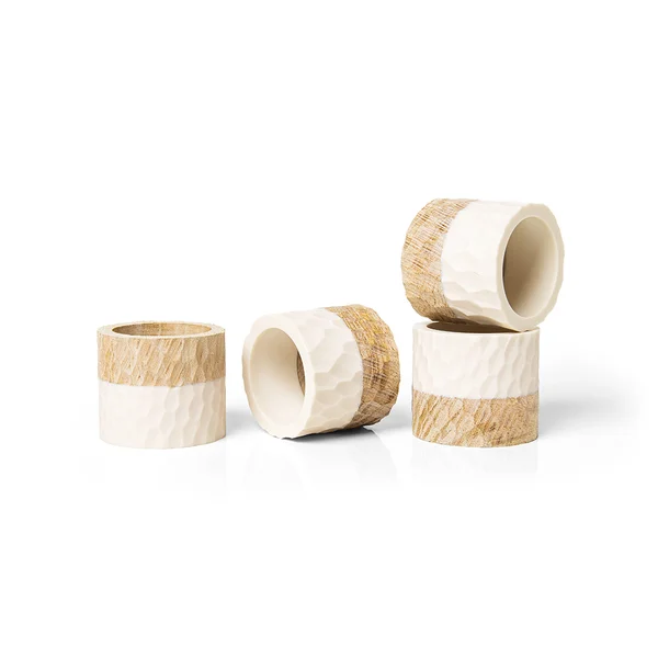 ANEL DE GUARDANAPO 4 PCS DUO - SET OF 4