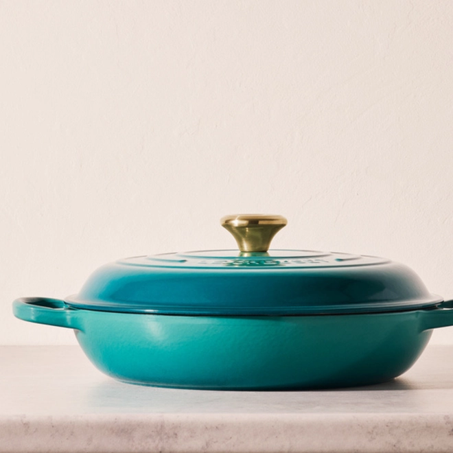 CACAROLA BUFFET 32CM SIG (PEG DOURADO) BLEU RIVIER