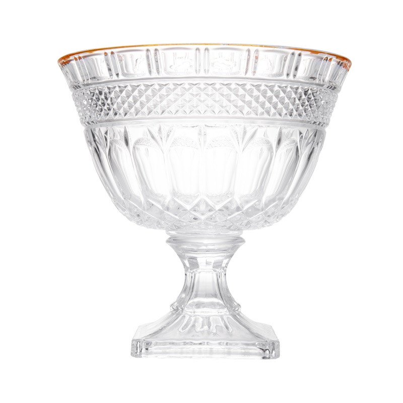 CENTRO DE MESA DECORATIVO COM PE DE CRISTAL DE CHU
