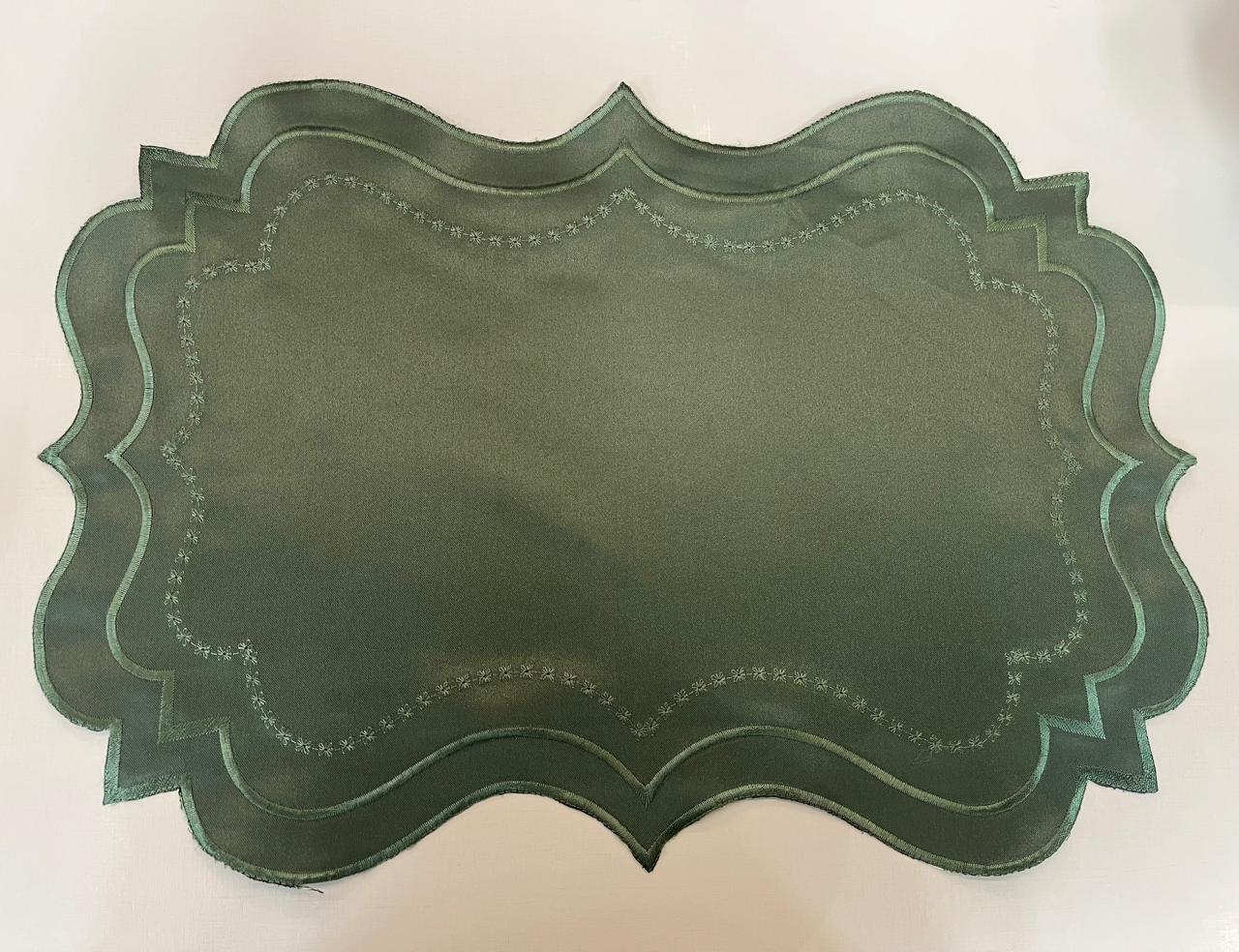 TOALHA DE CHA BORDARE 35CM X 50CM VERDE