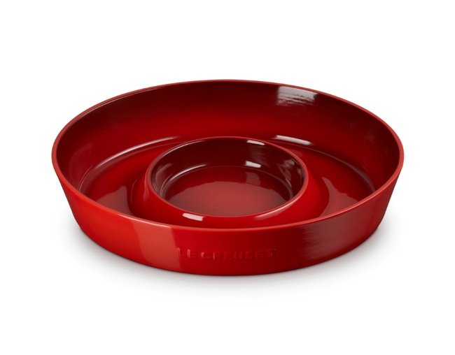 PRATO PARA APERITIVO 34CM SIG VERMELHO