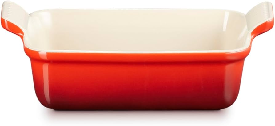 TRAVESSA RETANGULAR 19CM HERITAGE VERMELHO
