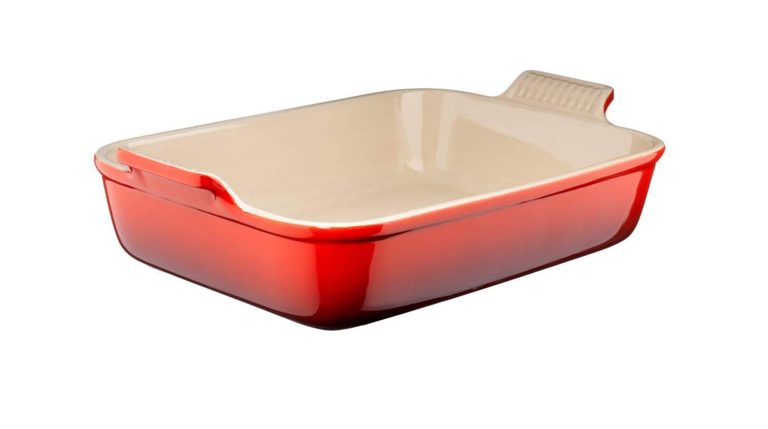 TRAVESSA RETANGULAR 32CM HERITAGE VERMELHO