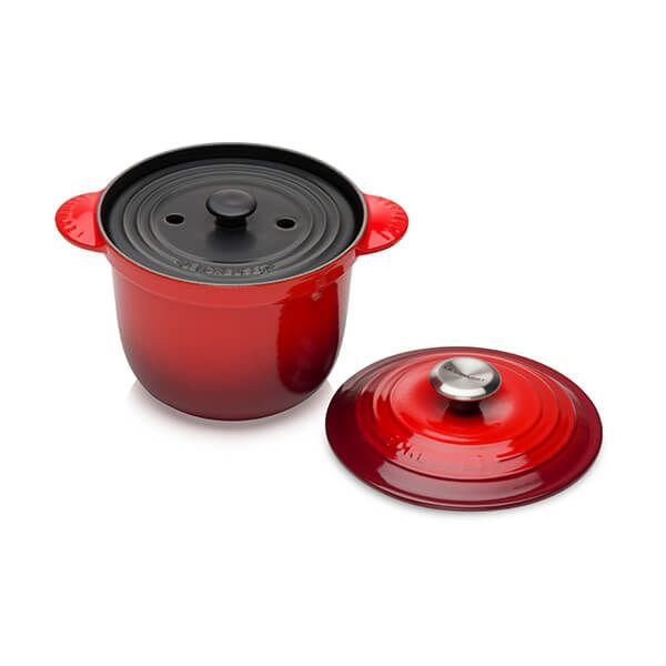 PANELA DE ARROZ COM TAMPA INTERNA 18CM VERMELHO
