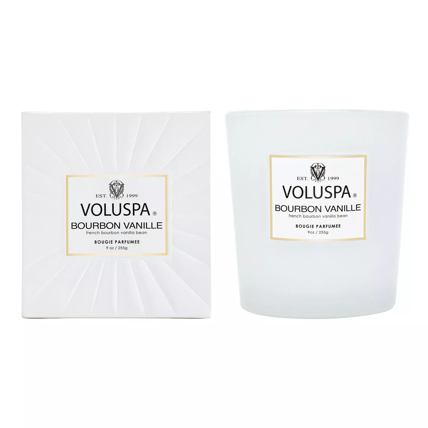 VELA COPO VIDRO CLASSICO 60H BOURBON VANILLE