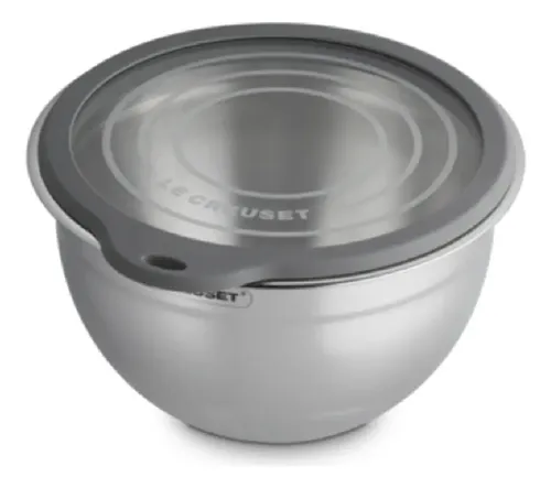 MIXING BOWL INOX COM TAMPA DE VIDRO 27CM