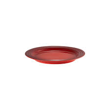 PRATO RASO 22CM VERMELHO